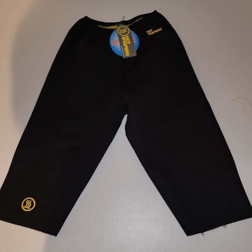 NWT Hot Shapers Neotex Womens Black Capri Pants Large